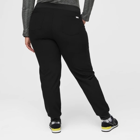 Figs Zamora Jogger Scrub Pants™ Black Women’s Size XX-Large Petite - Picture 2 of 6